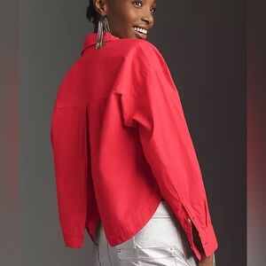 Pilcro Red Utility shirt